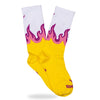 CALZINI FLAME YELLOW-WHITE SOCK