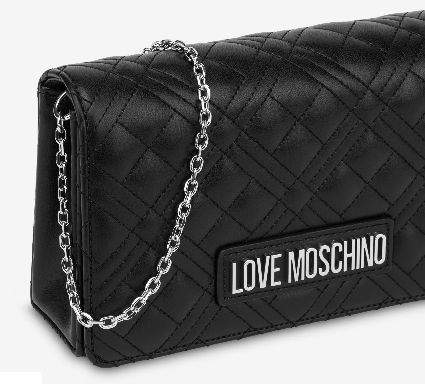 LOVE MOSCHINO Clutch Shiny Quilted