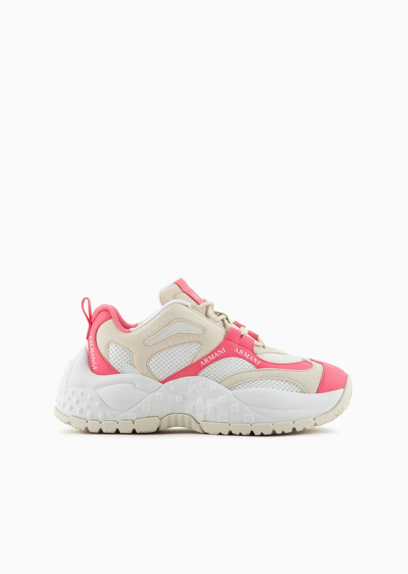 Armani Exchange Sneakers in mesh con battistrada personalizzato