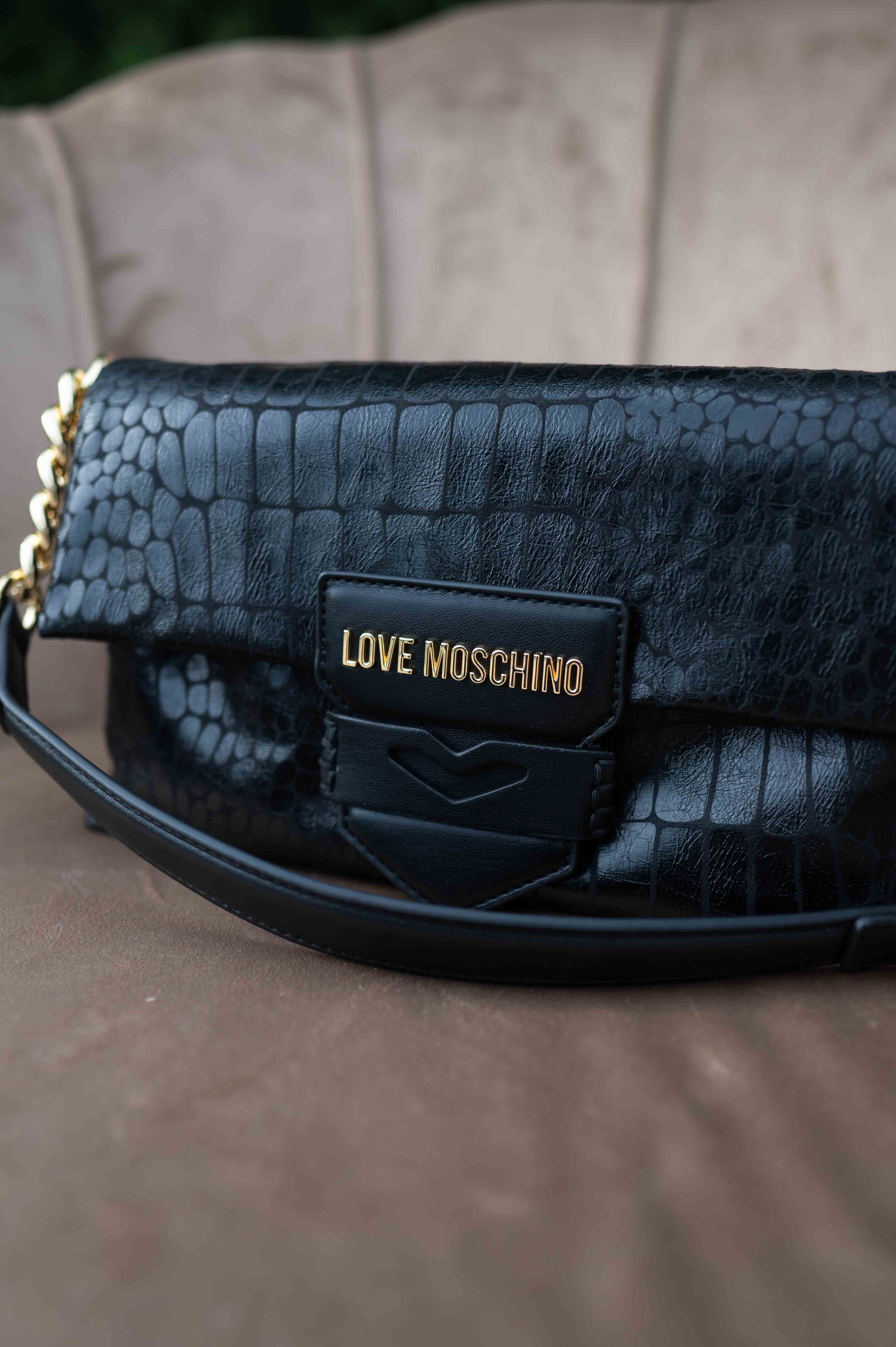 LOVE MOSCHINO Borsa a spalla Super Soft Croco