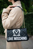 LOVE MOSCHINO Borsa a spalla Logo Quilt