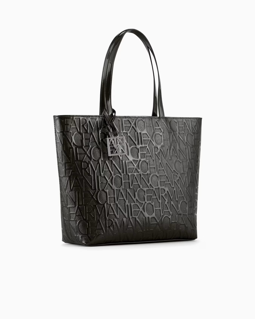 ARMANI EXCHANGE Shopper con Zip Lucido