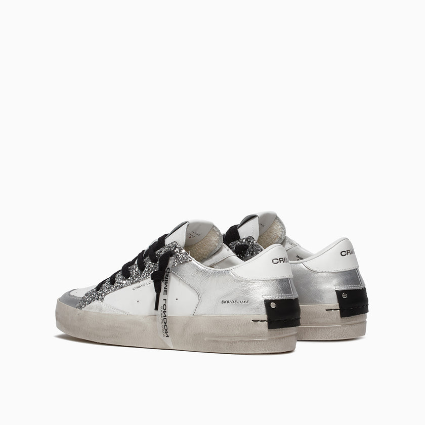Crime London Sneaker DELUXE SILVER GLAM