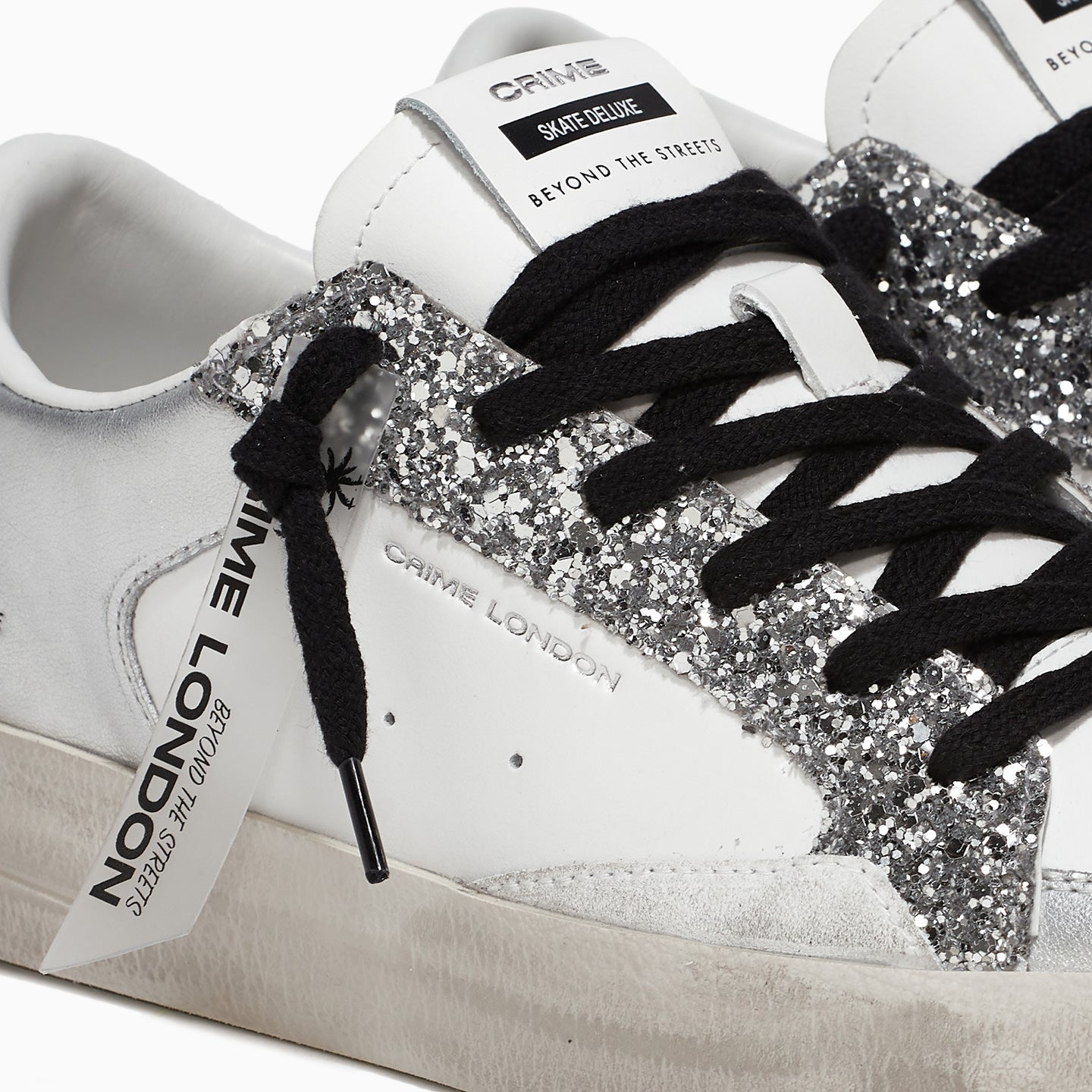 Crime London Sneaker DELUXE SILVER GLAM