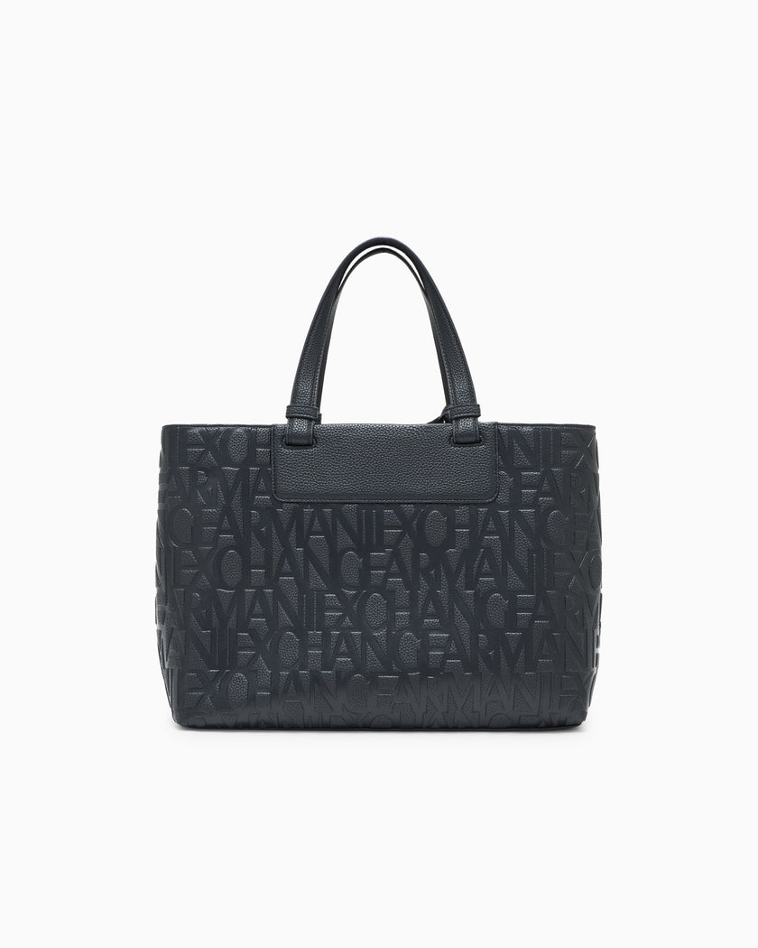 ARMANI EXCHANGE Borsa a mano con logo allover