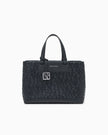 ARMANI EXCHANGE Borsa a mano con logo allover