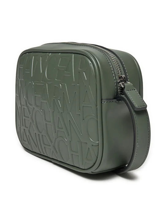 ARMANI EXCHANGE BORSA A TRACOLLA CON FRONTE CON PATTERN LOGO ALLOVER