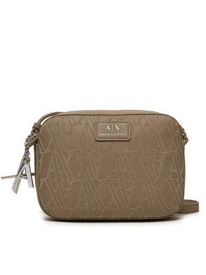 ARMANI EXCHANGE CROSSBODY BAG CON MONOGRAM FLOCCATO