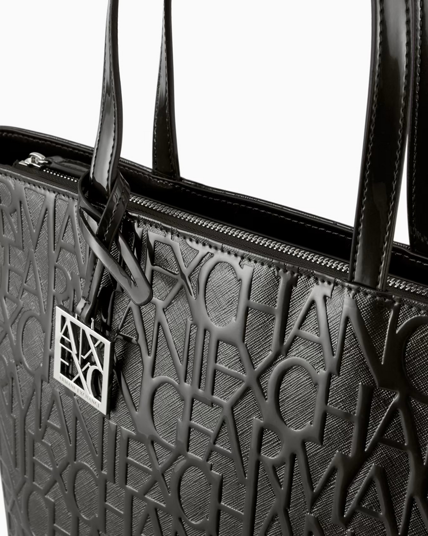 ARMANI EXCHANGE Shopper con Zip Lucido