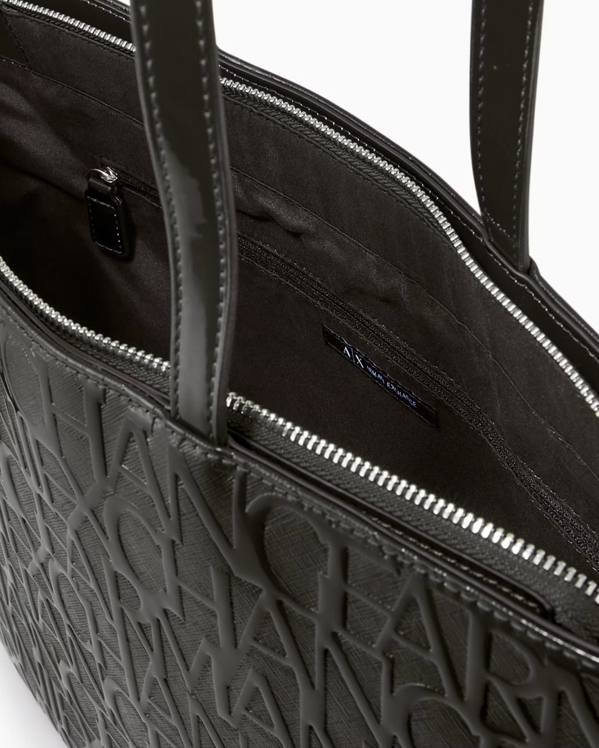 ARMANI EXCHANGE Shopper con Zip Lucido