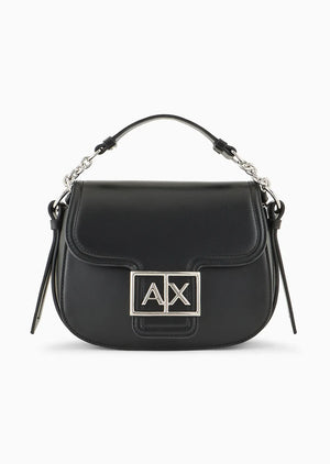 Armani Exchange Mini-bag stondata con monogram logo