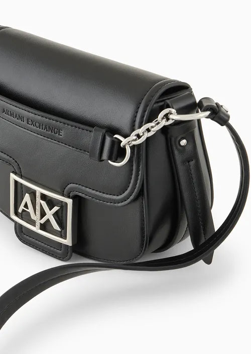 Armani Exchange Mini-bag stondata con monogram logo