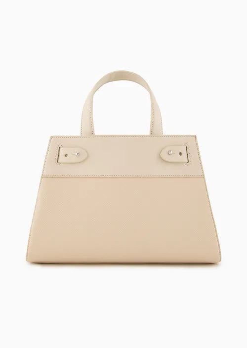 Armani Exchange Tote bag media con fibbie laterali