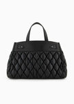 Armani Exchange Borsa tote grande effetto puffy in materiale riciclato ASV