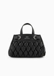 Armani Exchange Borsa tote piccola effetto puffy in materiale riciclato ASV