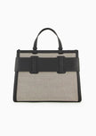 Armani Exchange Tote bag con inserti a contrasto e maxi logo