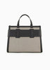 Armani Exchange Tote bag con inserti a contrasto e maxi logo