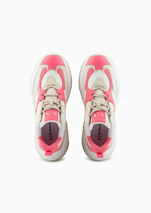Armani Exchange Sneakers in mesh con battistrada personalizzato