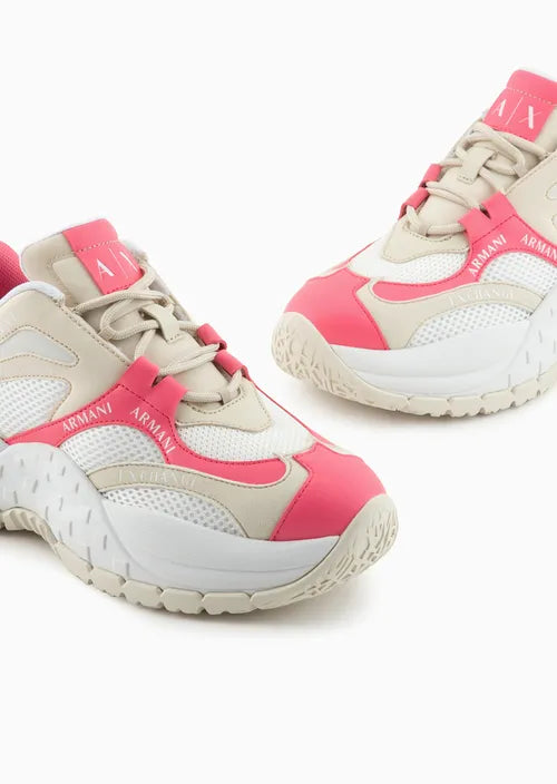 Armani Exchange Sneakers in mesh con battistrada personalizzato