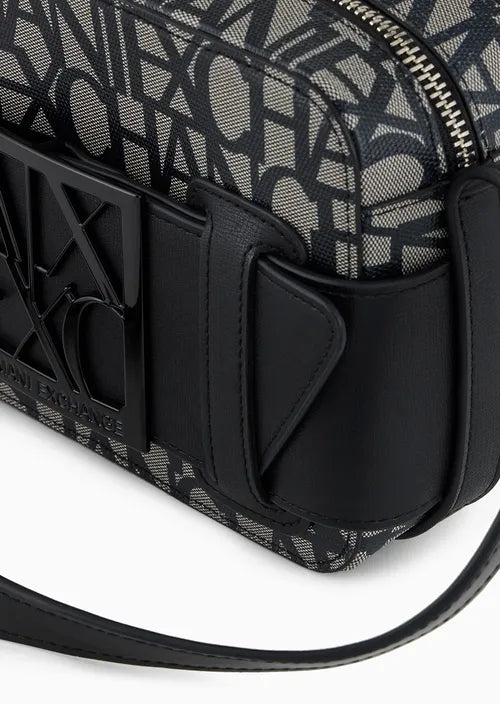 Armani Exchange Borsa camera case con dettaglio a contrasto